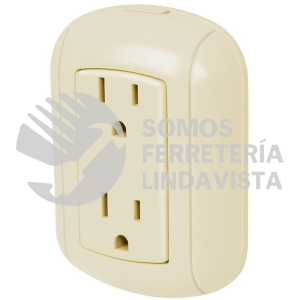 47350 COSO-DA-2 CONTACTO DE SOBREPONER DUPLEX 2 POLOS+ TIERRA ABS VOLTECK