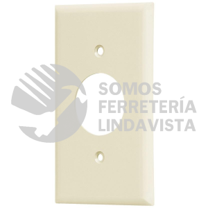 46412 PPSE-S PLACA DE ABS PARA CONTACTO REDONDO STANDARD MARFIL VOLTECK