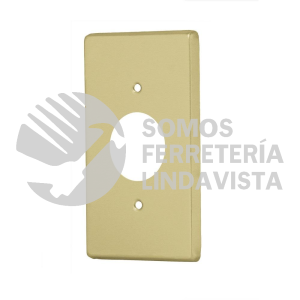 46414 PASE-S PLACA PARA CONTACTO REDONDO DE ALUMINIO LINEA STANDARD VOLTECK