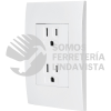 48309 CODO-OB CONTACTO DUPLEX 2 POLOS + TIERRA LINEA OSLO BLANCO VOLTECK