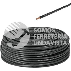 46051 CAB-10N ROLLO DE 100 M DE CABLE THHW-LS 10 AWG NEGRO VOLTECK