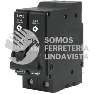 46703 IT-215 INTERRUPTOR TERMOMAGNETICO 2 POLOS 15 A VOLTECK