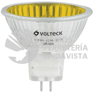 47256 JR-50A LAMPARA DE HALOGENO AMARILLO 50 W TIPO MR16 EN CAJA VOLTECK