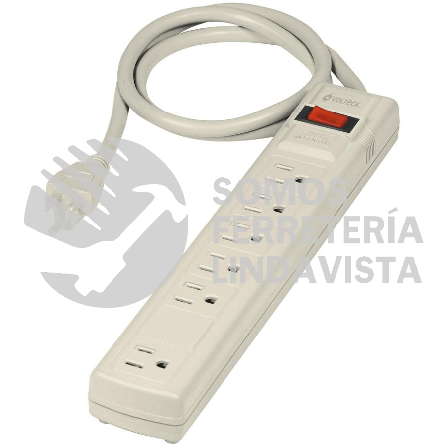 47183 MUL-627 MULTICONTACTO 14 AWG 6 ENTRADAS SUPRESOR DE PICOS 270 ...