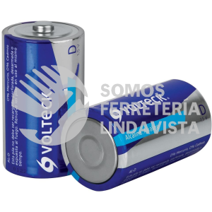 46318 AL-D BLISTER CON 2 PILAS ALCALINAS TAMAÑO D VOLTECK