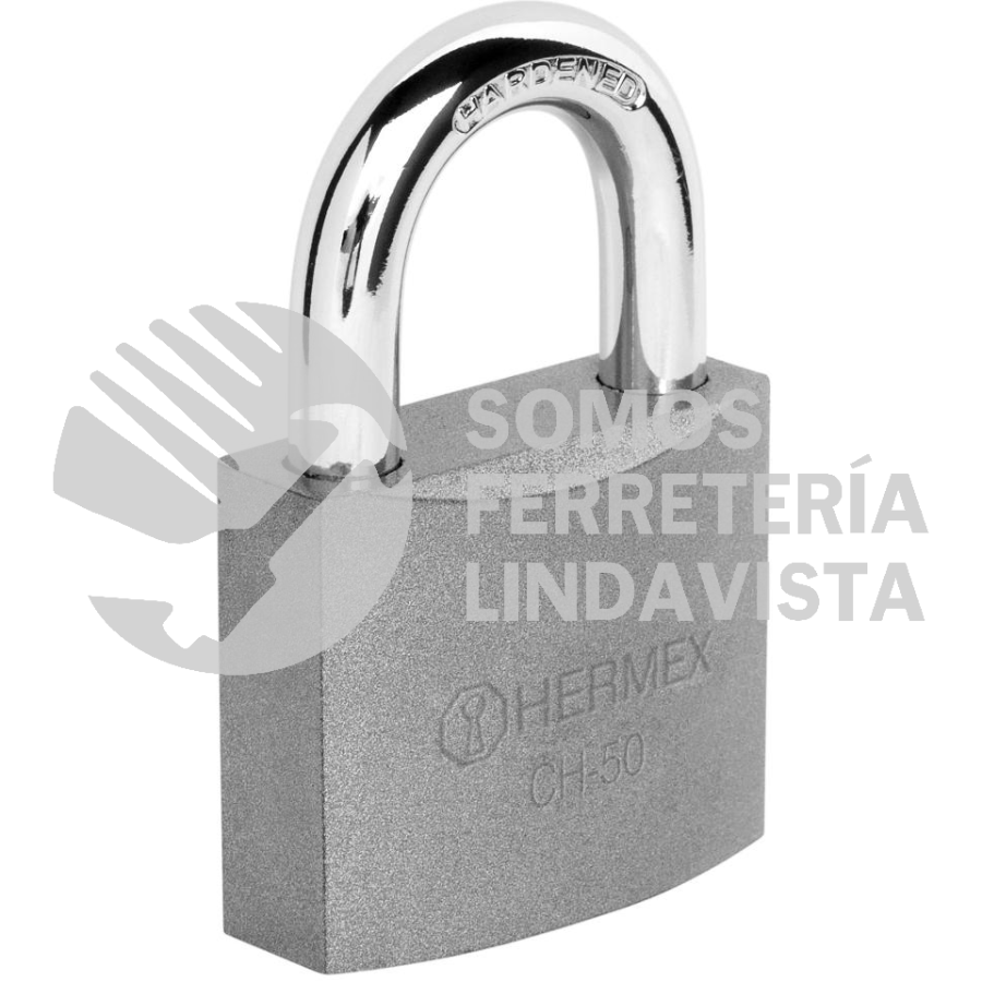 43317 CH-50 CANDADO DE HIERRO 50 MM GANCHO CORTO EN CAJA HERMEX ...