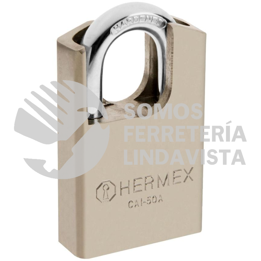 43334 CAI-50A CANDADO DE ACERO MAXIMA SEGURIDAD 50MM LLAVE ANTI-GANZUA ...