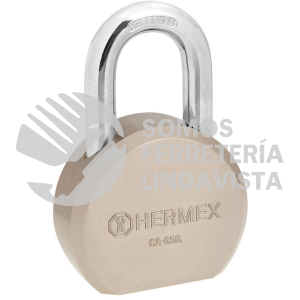 43336 CA-65Q CANDADO REDONDO 65MM GANCHO CORTO LLAVE DE PUNTOSBLISTER HERMEX