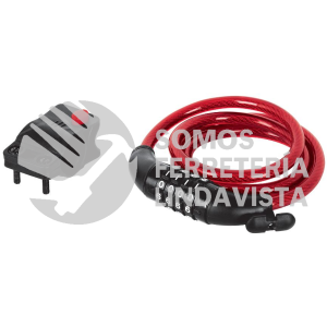 43925 CB-10C CANDADO DE CABLE CON COMBINACION 10 MM X 1.20 M HERMEX