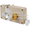 43531 CS-80IB CERRADURA SOBREPONER IZQUIERDA CLASICA LLAVE TETRA BLISTER HERMEX