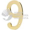 43687 NUCH-9 NUMERO DE LATON SOLIDO DE 4" NO.9 HERMEX
