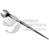 C911A LLAVE ESTRUCTURAL CON BOCA ESPAÑOLA FOSFATIZADA EN PULGADAS, 1-7/8" URREA
