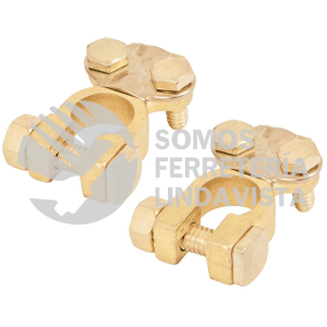 23042 TEBA-3 BLISTER 2 TERMINALES LATON POSTE SUPERIOR P/BATERIA PRETUL