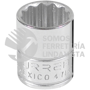 4718T DADO CUADRO DE 1/4", 12 PUNTAS, EN PULGADAS, 9/16" URREA