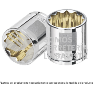 13592 D-3832 DADO DE 1" 12 PUNTAS CUADRO 3/8" TRUPER