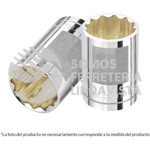 13534 D-1220-EM DADO DE 20 MM 12 PUNTAS CUADRO 1/2" TRUPER