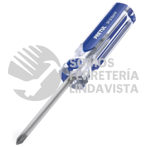 21473 DP-3/16X4TP DESARMADOR DE CRUZ 3/16 X 4" MANGO DE PVC PRETUL