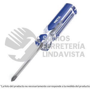 21472 DP-3/16X6TP DESARMADOR DE CRUZ 3/16 X 6" MANGO DE PVC PRETUL