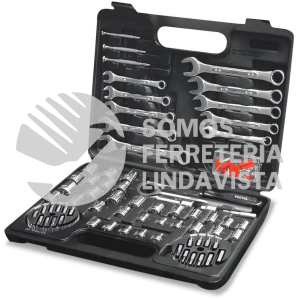 22980 SET-100 JUEGO DE 71 HERRAMIENTAS 1/4" Y 3/8" PARA MECANICO PRETUL