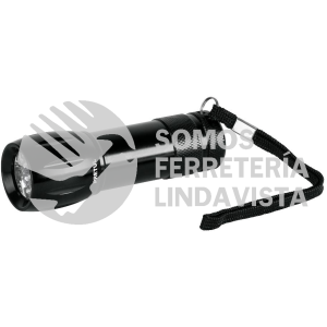 24053 LINA-3AP LINTERNA DE ALUMINIO DE PILAS 35 LUMENES 9 LEDS PRETUL