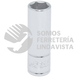 4716L DADO LARGO CUADRO DE 1/4", 6 PUNTAS, EN PULGADAS, 1/2" URREA