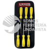 93W JUEGO DE DESTORNILLADORES CON MANGO AMBAR, PUNTA TORX, 6 PIEZAS URREA