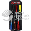 9200B JUEGO DE DESTORNILLADORES CON MANGO AMBAR DE COLORES, DE CAJA EN PULGADAS, 6 PIEZAS URREA