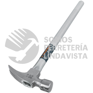 16661 MTR-20X MARTILLO TUBULAR PULIDO 20 OZ ALOJAMIENTO IMANTADO UÑA RECTA TRUPER
