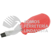 9652R DESTORNILLADOR CON MANGO ROJO, PUNTA PLANA TIPO TROMPO BARRA REDONDA 1/4" X 1-1/2" URREA