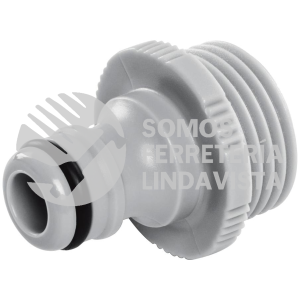 12726 CLICK-M CONECTOR 3/4" RAPIDO MACHO DE ABS SISTEMA CLICK TRUPER