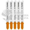 18128 ST-118-A BLISTER CON 5 SEGUETAS 21 DPP ZANCO "T" CORTE RECTO METAL TRUPER