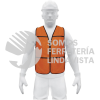 21023 CHS-100N CHALECO DE SEGURIDAD USO DE DIA NARANJA PRETUL