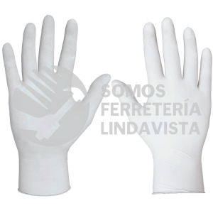 15296 GU-371 GUANTES DE LATEX MULTIUSOS DESECHABLES CHICOS 100 PIEZAS TRUPER
