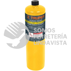 11914 GAS-400N CILINDRO DE GAS PROPILENO DE 400G AMARILLO TRUPER