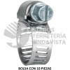 44230 AB-04 BOLSA CON 10 ABRAZADERAS MINI REFORZADAS # 4 3/8 - 5/8" FIERO