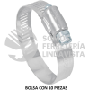 44240 AB-28 BOLSA CON 10 ABRAZADERAS REFORZADAS # 28 1-1/2 - 2-1/4" FIERO