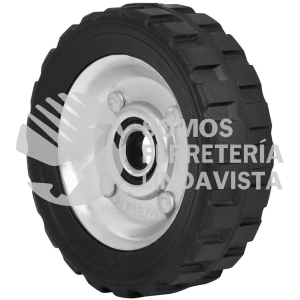 45478 RD-51 RUEDA DE HULE SOLIDO 5" PARA DIABLO UN BALERO PRETUL