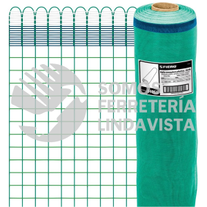 44955 TEMO-15PV ROLLO DE 30 M X 1.5 M DE MALLA MOSQUITERA PLASTICA VERDE FIERO