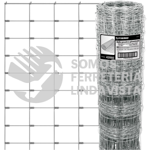 42860 MAGA-50X12 ROLLO DE 50 M X 1.2 M DE MALLA GANADERA DE ACERO GALVANIZADO FIERO