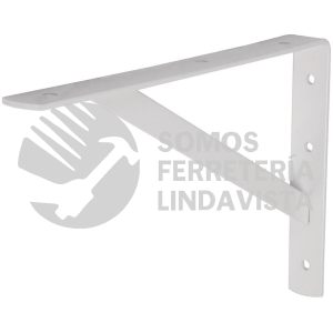 44670 MER-12B MENSULA DE ACERO REFORZADA BLANCA 8 X 12" FIERO