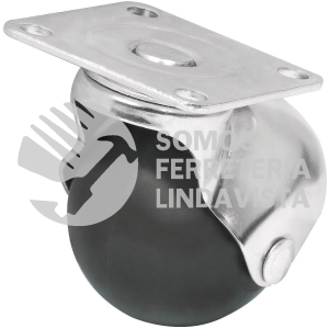 44391 RO-50P RODAJA ESFERICA 50 MM CON PLACA FIERO