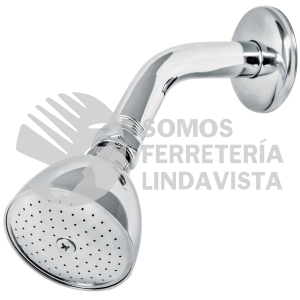 49448 R-509 REGADERA CONICA 2-1/2" BRAZO Y CHAPETON DE ACERO FOSET AQUA