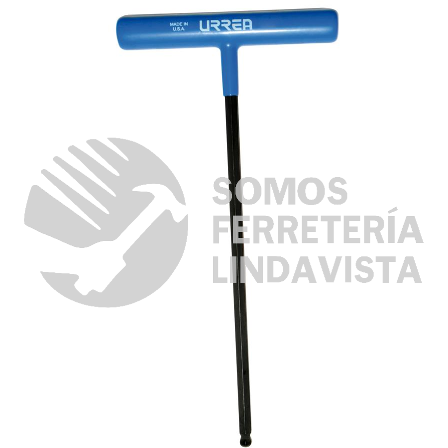 46516LBGP LLAVE HEXAGONAL LARGA TIPO "T" PUNTA DE BOLA ERGONOMICA METRICA, 5 MM URREA
