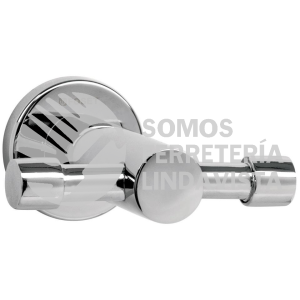 49667 ELA-73 GANCHO DOBLE METALICO CROMO PARA TOALLAS FOSET ELEMENT