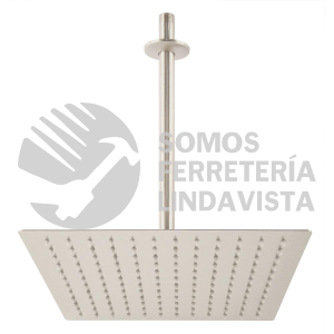 45776 R-312N REGADERA SATIN 12" PLATO CUADRADO DELGADO CON BRAZO RIVIERA FOSET