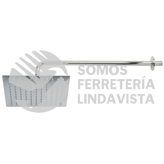 45773 R-310 REGADERA CROMO 10" PLATO CUADRADO DELGADO CON BRAZO RIVIERA FOSET