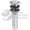 49983 CE-205 CONTRA P/LAVABO CON REBOSADERO TIPO MONEDA CROMO 1-1/4" FOSET