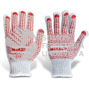 GPVC-2 GUANTES PARA TRABAJO DE ALGODON CON PUNTOS DE PVC MIKELS