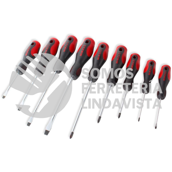 JDB-9 JUEGO DE DESARMADORES 9 PIEZAS MIKELS