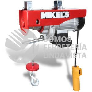 PE-400 POLIPASTO ELECTRICO 400 KILOGRAMOS CABLE 12 METROS METROS MIKELS